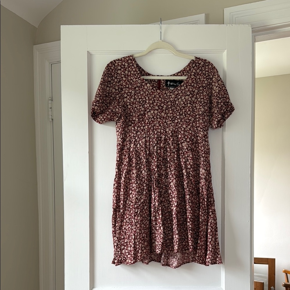 Vintage Floral Short Sleeve Dress